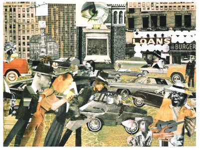 Romare Bearden, Uptown Looking Downtown. 1965..jpg