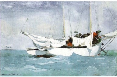 Key West Hauling Anchor 1903 by Winslow Homer