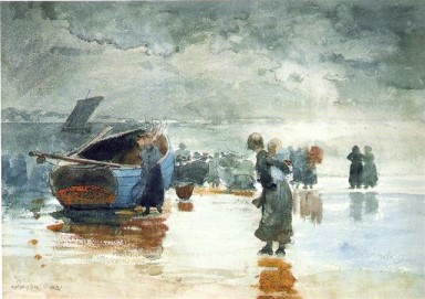 On the Stands 1881 by Winslow Homer