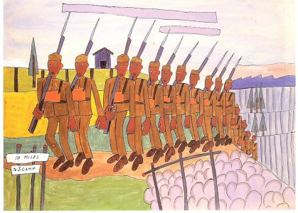 W.H.Johnson. 10 Miles to J Camp , 1942..jpg