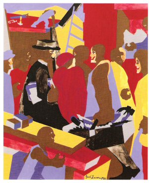 Jacob Lawrence, Community , 1986..jpg