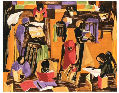 Jacob Lawrence, The Library , 1960..jpg