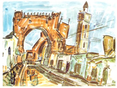 W.H.Thomson. City Gates,Kairouan, 1932.jpg