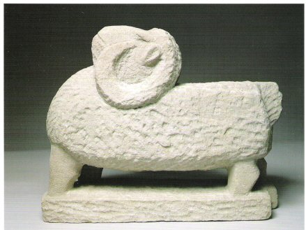 William Edmondson, Ram, 1934-41. Limestone..jpg