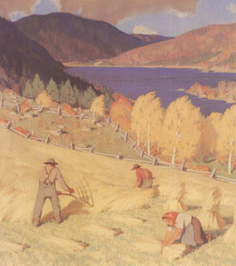 Clarence Gagnon, Harvesting.2 stars..jpg