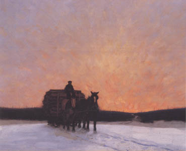 A Load of Fence Posts 1911 by Lawren Harris