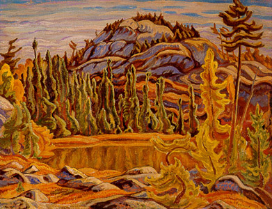 A.Y.Jackson, Sunlit Tapestry. Art Card..jpg