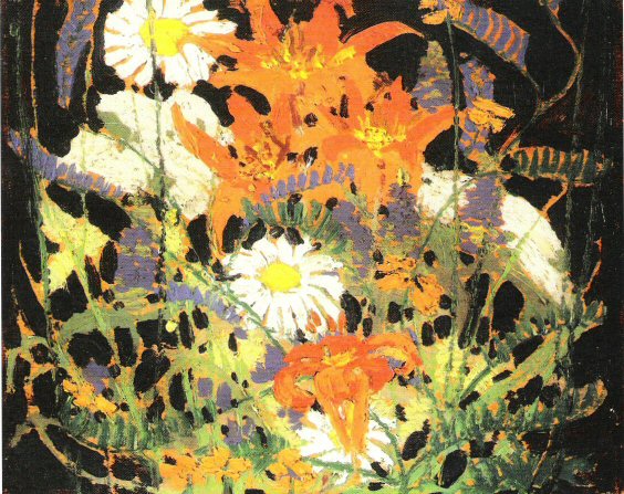 T.Thomson,Marguerites,Wood Lilies and Vetch,summer 1915..jpg