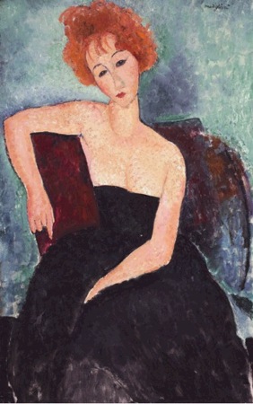 Red Headed Woman by Amedeo Modigliani