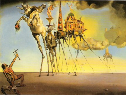 Salvador Dali,The temptation of Saint Anthony, 1946.jpg