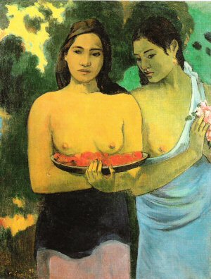 Paul Gauguin, Two Tahitian women, 1899.jpg