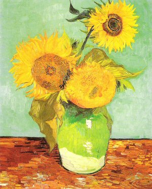 Vincent van Gogh.Three sunflowers in a vase, 1889..jpg