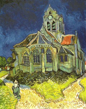 Vincent van Gogh, The Church of Auvers,  1890..jpg