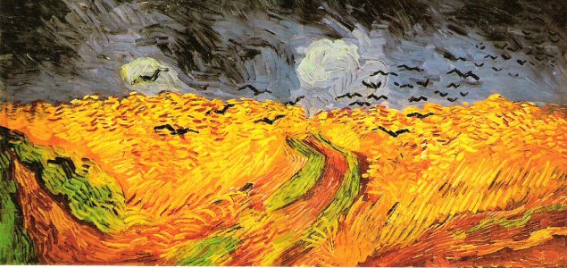 Vincent van Gogh, Wheat field with crews,  1890..jpg