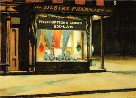 Edward Hopper , Drug store , 1927..jpg
