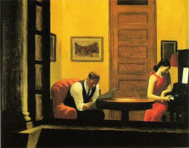 Edward Hopper , Room in New York , 1932..jpg