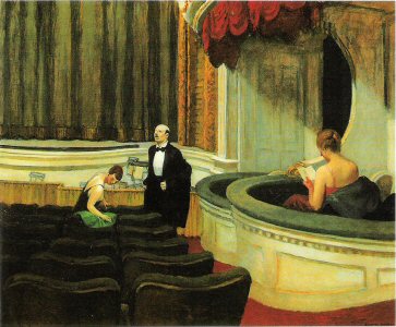 Edward Hopper , Two on the aisle , 1927..jpg