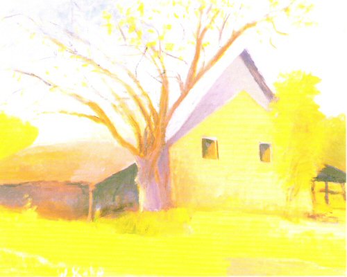 Wolf Kahn, Old Cotton Barn ,1998..jpg