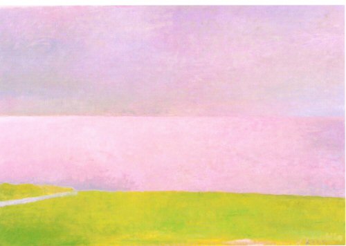Wolf Kahn,  Pink Light on the Sea, 1999..jpg