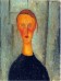 Girl With Blue Eyes 1918 by Amedeo Modigliani