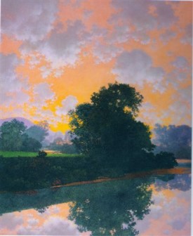 The River at Ascutney 1942 by Maxfield Parrish