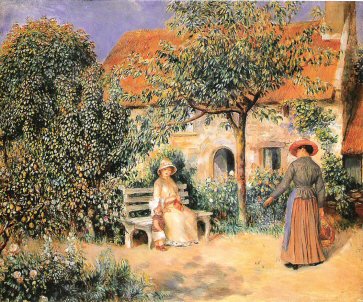 P.A. Renoir, Garden Scene , 1886..jpg