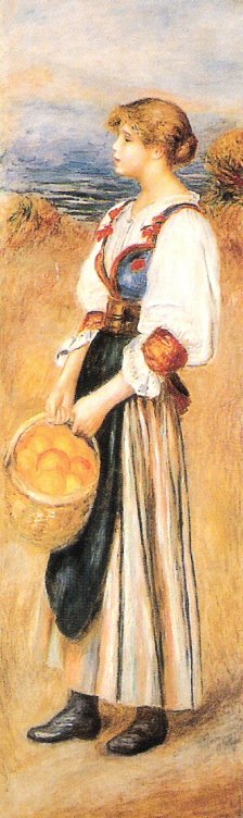P.A. Renoir, Girl with Basquet of Fish , 1880..jpg