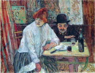 A la Mie 1891 by Henri de Toulouse-Lautrec