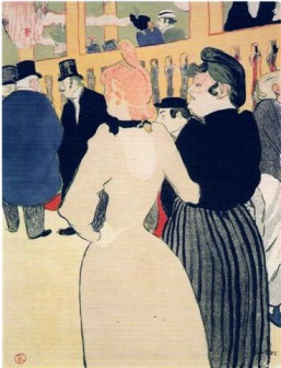At the Moulin Rouge - La Goulue and Her Sister 1892 by Henri de Toulouse-Lautrec