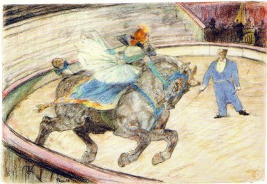 At the Circus Work in the Ring 1899 by Henri de Toulouse-Lautrec