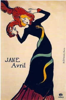 Jane Avril 1899 by Henri de Toulouse-Lautrec