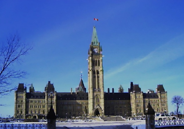 Canada's Parliament in Winter - Ottawa, Canada