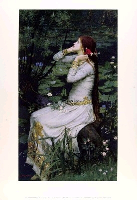Waterhouse Ophelia 1894 by John Williams - Poster