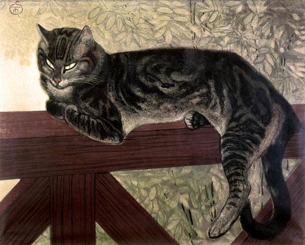 Cat On The Balustrade  