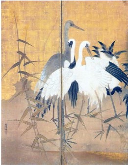 Cranes 2 by Kano Ujinobu