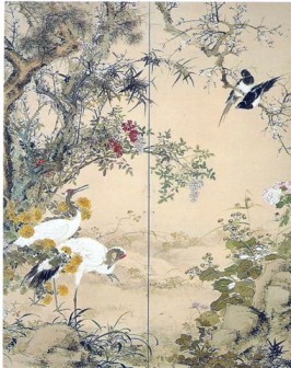 Flowers and Birds 1843 by Yamamoto Baiitsu
