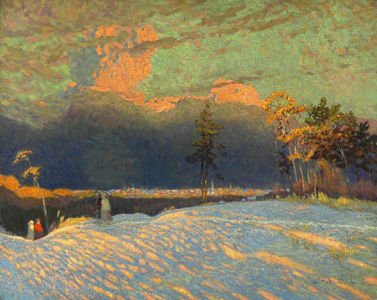 The Edge of The Town, Winter Sunset 1914.jpg