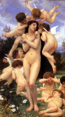 Return of Spring 1866 by Adolphe-William Bouguereau
