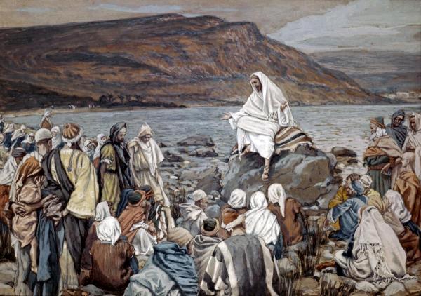 Jesus Teaching by the Seashore